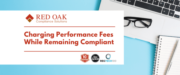 Stay compliant while charging performance fees